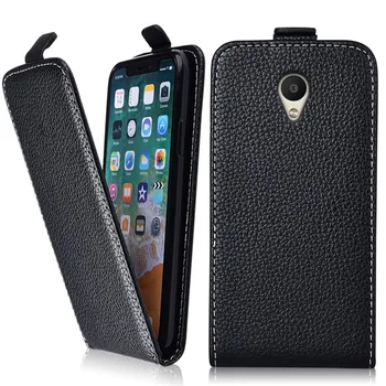 Derliaus Flip Case For Meizu M8c Atveju Specialaus Dangčio PU ir Žemyn Paprastas Mielas telefonas krepšys