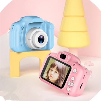 Vaikai Cameral Žaislai Mini Skaitmeninis Fotoaparatas Žaislai Vaikams 2 Colių HD Ekranas, Chargable Fotografijos Rekvizitai Mielas Kūdikis Vaiko Gimtadienio Dovana