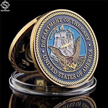 JAV Kariuomenės karinio jūrų Laivyno Departamento Didysis Antspaudas Amerikos Aukso Iššūkis Monetų Kolekciją Washington D C