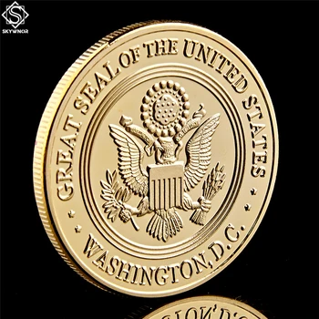 JAV Kariuomenės karinio jūrų Laivyno Departamento Didysis Antspaudas Amerikos Aukso Iššūkis Monetų Kolekciją Washington D C