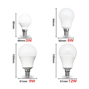 LED E14 LED lempos, E27 LED lemputės AC 220V 230V 240V 20W 18W 15W 12W 9W 6W 3W Lampada LED Prožektoriai, Stalo lempa Lempos lemputė