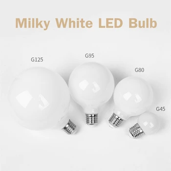 Pieno baltumo LED lempos lemputė E27 LED 110V, 220V Lampada G80 G95 G125 lemputė Ampulä-LED šviesos Šalta Balta Šilta Balta pakabukas šviesos
