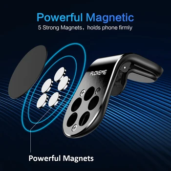 FLOVEME Metalo Magnetinių Automobilinis Telefono Laikiklis Mini Oro Angos Įrašą Kalno Magnetas Mobiliojo Telefono Laikiklis, Telefono Automobilių Suporte Celular