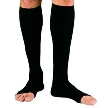 CXZD unisex suspaudimo puskojinės užtrauktukas kojos atrama kelio kojinių ponios vyrų atidaryti tne plonas anti-nuovargio elastinės kojinės, puskojinės vyrams