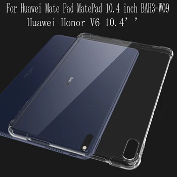 Planšetinio kompiuterio atveju, Huawei Mate Trinkelėmis MatePad 10.4 colių Silikono soft shell TPU oro Pagalvė padengti apsaugos rubisafe už BAH3-W09 Garbę V6 krepšys