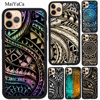 MaiYaCa Maorių Samojiečių Polinezijos Genčių iPhone 7 8 Plius 6S SE 2020 Atveju iPhone, 12 mini Pro 11 Max XS X XR Dangtis