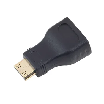 HDMI moterį, mini HDMI male Konverteris Adapteris Mini HDMI adapteris HDMI V1.4 Ethernet 1080P 3D&Blue ray Konvertuoti Jungtis