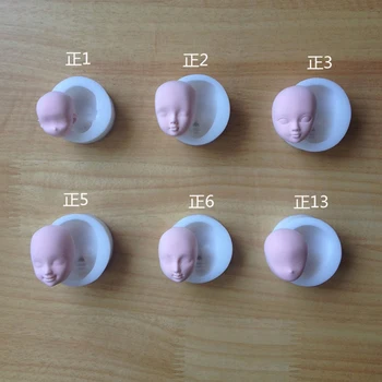 1pcs 3D Baby Face Minkštas Molis Pelėsių Įrankiai Silikono Formos Tortas Šokolado Saldainiai Kepimo Formą Minkštas Tortas Dekoravimo Įrankiai