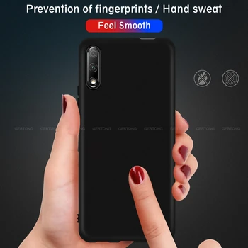 Gertong Matinio stiklo Matinis Atveju Huawei Honor 9X Pro Paprasta Silikono Padengti dėl Garbės 9X Shell 