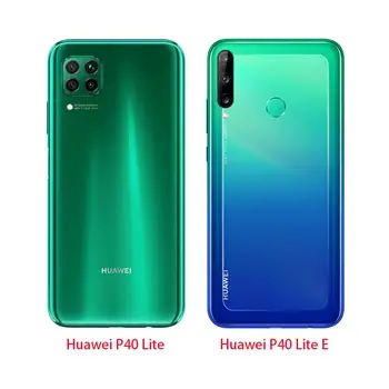 Telefoną atveju Huawei P40 Lite Atveju, Minkštas Skaidrios TPU Silicio Padengti Huawei P40 Lite E P40Lite Bamperis Coque Apsaugos