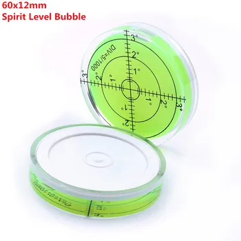 Universalus Žalias Apskritas Burbulas Lygis Bullseye gulsčiukas Burbulas Apvalus Burbulas Lygio Matavimo Priemonės, Priemonė, 60X12 mm