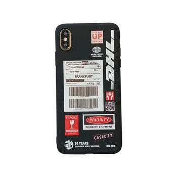 Juokinga DHL Barcode Telefoną Atveju Huawei 30 Pro P20 Lite Mate 30 20 P smart y9 2019 m. Už Garbę 20 10 V20 8X Nova 4 5 Minkštas Viršelis