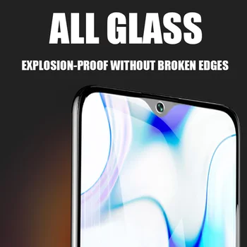 Visiškai Padengti Grūdinto Stiklo Xiaomi Redmi 9 Pastaba 9s 8 7 6 Pro 