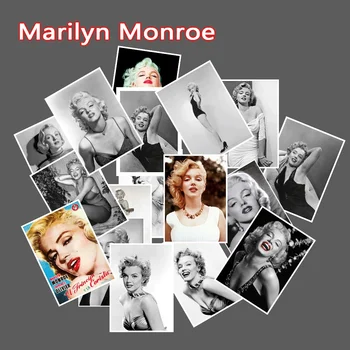 25pcs Marilyn Monroe Vandeniui Animacinių filmų aplinkosaugos ¾enklelis Bagažo Riedlentė Telefoną, Nešiojamąjį kompiuterį, Dviratį prie Sienos Gitara Lipdukai
