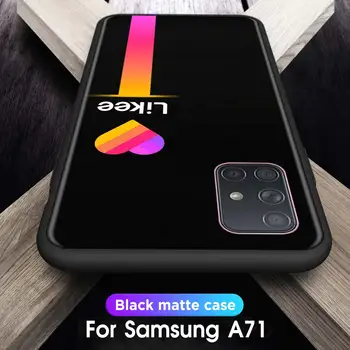 Mados Likee meilė širdies Case for Samsung Galaxy A51 A71 A21s A11 A31 A41 A50 A70 A10 A20 A30 A40 Juoda Minkštas Atvejais Dangtis
