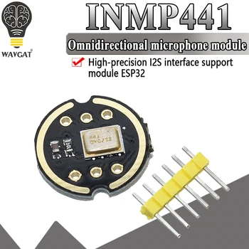 WAVGAT Įvairiakryptė Mikrofono Modulio I2S Sąsaja INMP441 MEMS Didelio Tikslumo Mažos Galios Itin mažais kiekiais ESP32