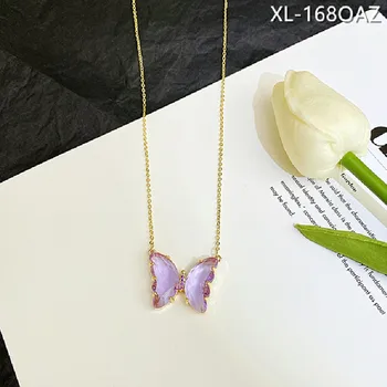 2020 Mados Elegantiškas Crystal Butterfly Auskarai Paprastas Mielas Korėjos Moterų Lady Mažas Stud Auskarai 