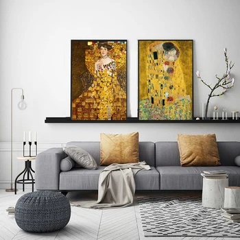 Gustav Klimt Drobė Spausdinti Tapybos Retro Garsaus Plakatas Šiuolaikinių Namų Puošybai Hd Spausdinti Sienos Meno Neįrėminti Nuotrauka Už Kambarį