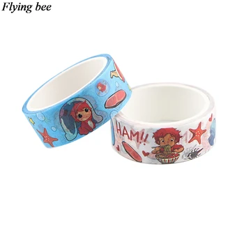 Flyingbee 15mmX5m Anime Ponyo Washi Tape Juokinga Juostos, Dekoratyvinės Juostos, Skirtos Įklijos Scrapbooking 