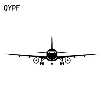 QYPF 17.7 cm*5.6 cm Paprastas Mažas Lėktuvas Ypatingas Kūrybinis Dizainas Grafika Vinilo Automobilių Lipdukas Nesuderinta Decal Modelis C18-0779
