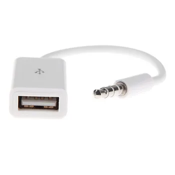 Jack 3.5 AUX Audio Kištuką Į USB 2.0 Konverteris USB Kabelį, Laidą Skirtą Automobilinį MP3 Garsiakalbis U Diską, USB flash drive, Priedai, telefono adapteris