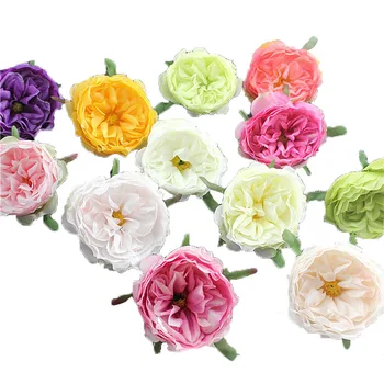 5VNT vestuvių gėlės camellia šalies namų puošybai vainikas 