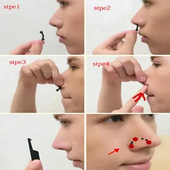 3 Poros Plastikinių 3D Nosies Iki Įrašą Nosies Shaper Korektorius Kėlimo Tiltas Tiesinimo Grožio Nosies Slimming Massager