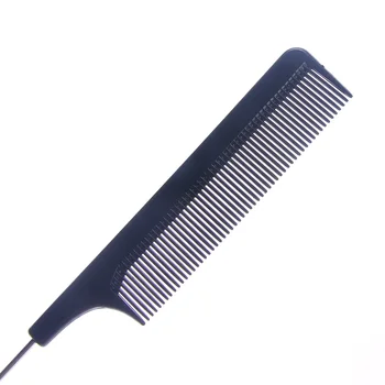 Karšto Pardavimo smulkiais dantimis Metalo Pin Šukuosenos Plaukų Formavimo Rat Tail Šukos Juodo Plastiko smulkiais dantimis Plaukų Šukos Grožio Priemones Naujosios atvyksta