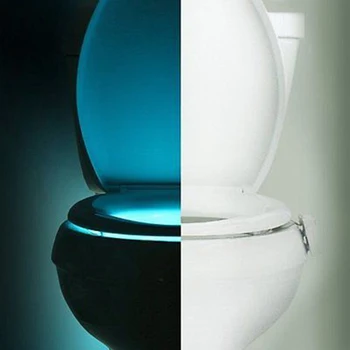 Z40 8 Spalvos Smart Vonios kambarys, Tualetas naktinė lempa LED Kūno Judesio Aktyvuota On/Off Sėdynės Jutiklis Lempos PIR Tualetas Naktį Šviesos Lempos