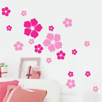 ZHYHGO kambarį apdailos siena lipdukas multi-color penkių lapų mažų gėlių namų virtuvėje vinilo lipdukas namų puošybai meno nuimamas