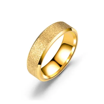 Aukštos kokybės, spalvinga žiedas vyrų žavesio nerūdijančio plieno, matinis žiedas moterų mados vestuvių papuošalai dovana