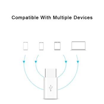 2VNT C Tipo OTG Adapteris Micro USB Į USB C Mobiliojo Telefono Adapteris Micro USB 
