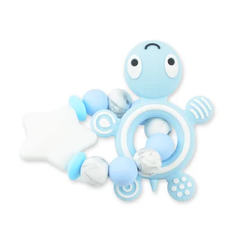 LOFCA Kūdikių Teether Silikono Vėžlys Maisto kokybės Silikono BPA Free Baby Kramtyti Žaislus 