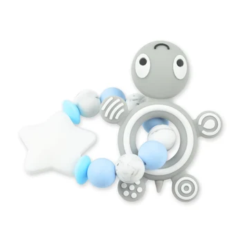 LOFCA Kūdikių Teether Silikono Vėžlys Maisto kokybės Silikono BPA Free Baby Kramtyti Žaislus 