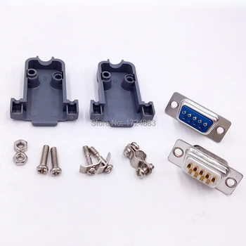 Serial DB9 adapteris jungties Kištuką D tipo RS232, COM 9 pin hole uosto lizdas moterų ir Vyrų Varžtas montavimas + shell DP9