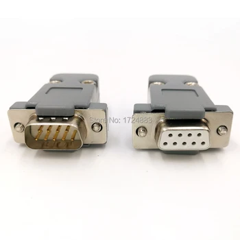 Serial DB9 adapteris jungties Kištuką D tipo RS232, COM 9 pin hole uosto lizdas moterų ir Vyrų Varžtas montavimas + shell DP9