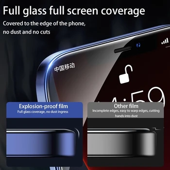 50000D Lenktas Apsauginis Stiklas ant iPhone 12 11 Pro12 Mini SE 2020 6S 7 8 Plius XR X XS Max 11 Grūdintas Stiklas Screen Protector