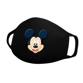 Disney Mickey Minnie Veido Kaukė Suaugusiųjų Daugkartinio naudojimo Anti-rūko Dulkėms Orui Reguliuojamas Veidą, Burnos Apsaugos Unisex