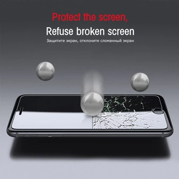 3Pcs Grūdintas Stiklas Ekrano apsaugos Huawei Y5 Y6 2017 Atsparumas Smūgiams Burbulas Nemokamai Apsauginės Plėvelės 9H Stiklo