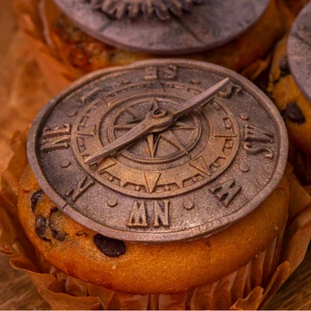 Antikvariniai Kompasas Pelėsių Silikono Formos Minkštas Tortas Dekoravimo Priemonė Gumpaste Sugarcraft Šokolado Formos Bakeware Įrankiai