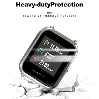 IONCT Pilnas draudimas TPU Case For Xiaomi Amazfit Pvp atveju watchband Huami Amazfit pvp Lite Atvejais pvp S Screen Protector