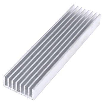 Aliuminio Didelės Galios Heatsink Elektronika Radiatorius 100*25*10 mm
