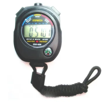 Chronografas Skaitiklis, Laikmatis, LCD Digital Sporto Chronometras Nešiojamą Sporto Chronometras su Dirželiu Profesinės