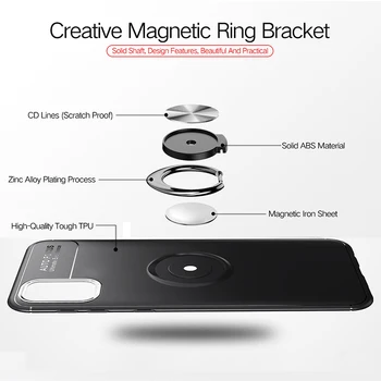 Samsung Galaxy S20 FE Atveju Magnetinis Žiedas Turėtojas Minkštas Silikoninis Dangtelis, skirtas 