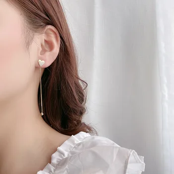 Korėjos stiliaus ilgai kutas auskarai naujas mados auskarai laukinių mados elegantiškas restorano Tendencija 2020 Nauji auskarai auskarai moterims