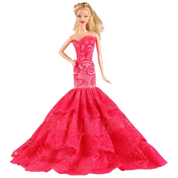 Lėlės Suknelė Aukštos Kokybės Rankų Princesė Vestuvių Suknelė Barbie Lėlės Mados Dizaino Aprangą