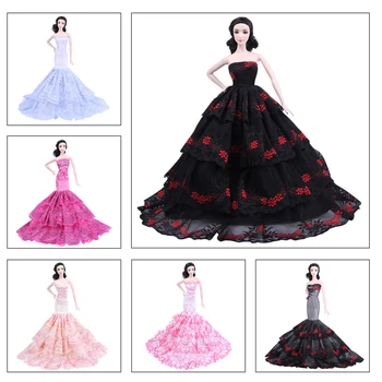 Lėlės Suknelė Aukštos Kokybės Rankų Princesė Vestuvių Suknelė Barbie Lėlės Mados Dizaino Aprangą