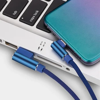 25cm Trumpas Greito Įkrovimo Kabelis Dviguba Alkūnė 90 Laipsnių USB C Micro USB Duomenų Kabeliu Visiems Išmaniųjų Telefonų Tipo C Mobilephone