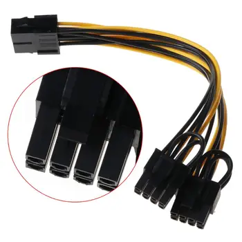 25cm 8 Prisegti prie 8 Pin ATX EPS Vyrų ir Moterų Galia Pratęsimo PSU Mainboard Power Extension Adapter Cable