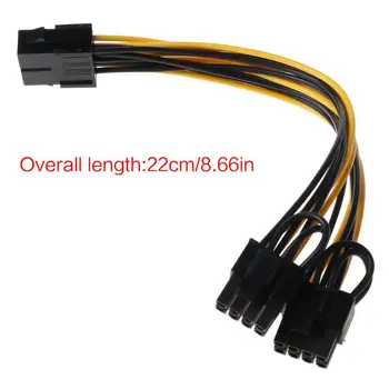 25cm 8 Prisegti prie 8 Pin ATX EPS Vyrų ir Moterų Galia Pratęsimo PSU Mainboard Power Extension Adapter Cable